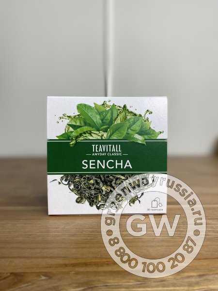 Чай зеленый TEAVITALL CLASSIC «Сенча» / Green tea TEAVITALL CLASSIC «Sencha», 38 фильтр-пакетов